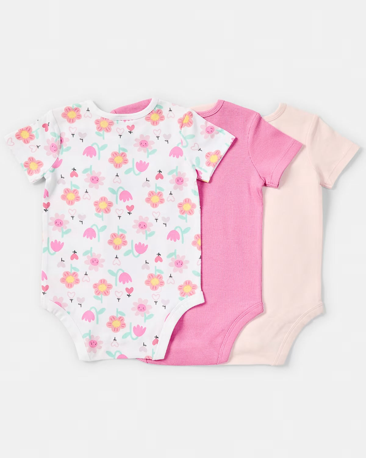 3 Pack Short Sleeve Bodysuits- EACH