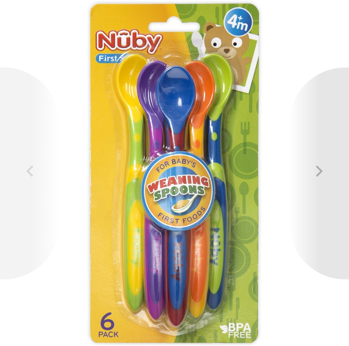 Nuby Feeding Spoons 6 Pack