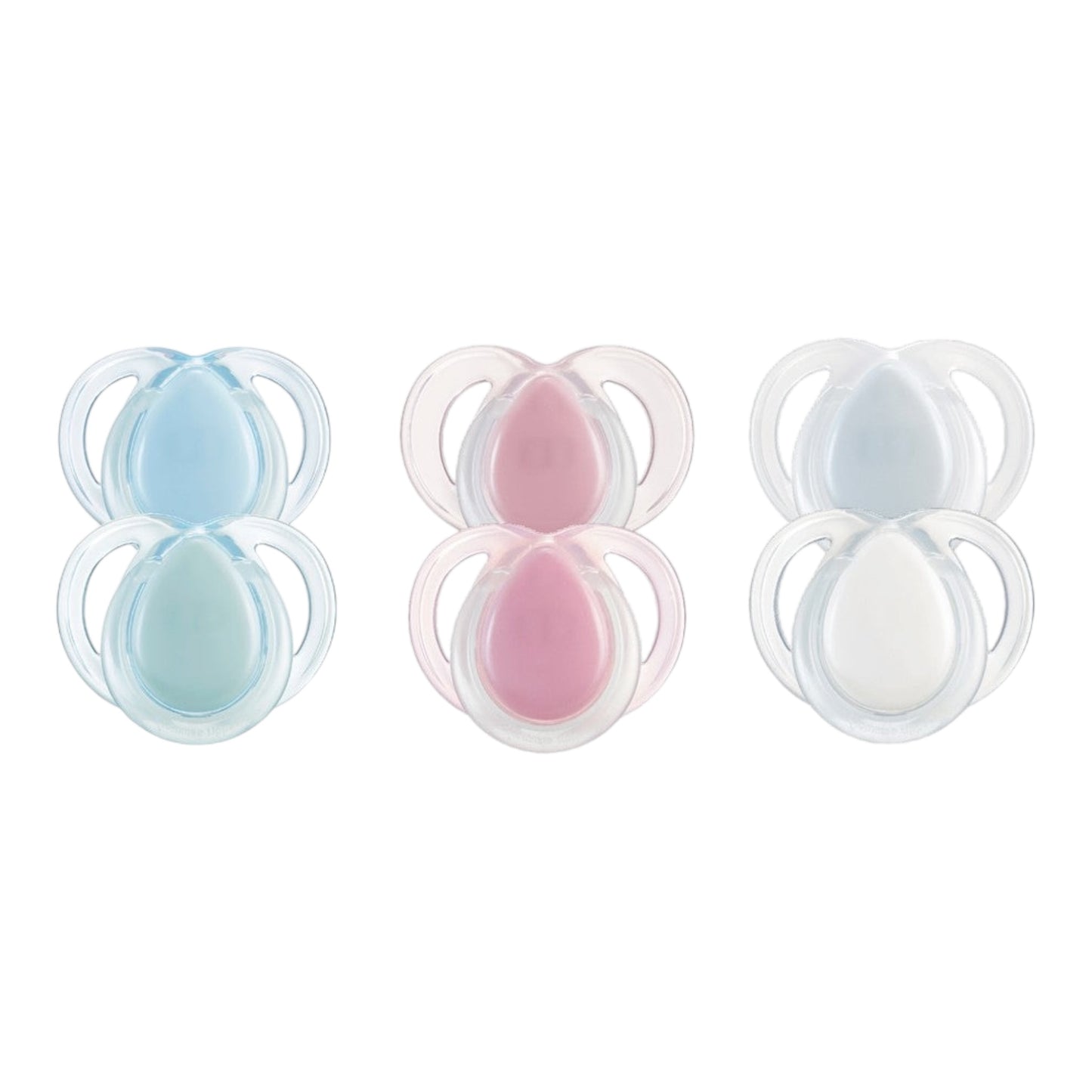 Tommee Tippee Night Time Soothers 0-6m 2 Pack Dummies - Assorted*