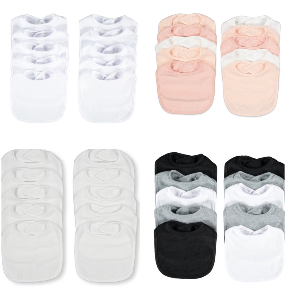 Baby 10 Pack Bibs black