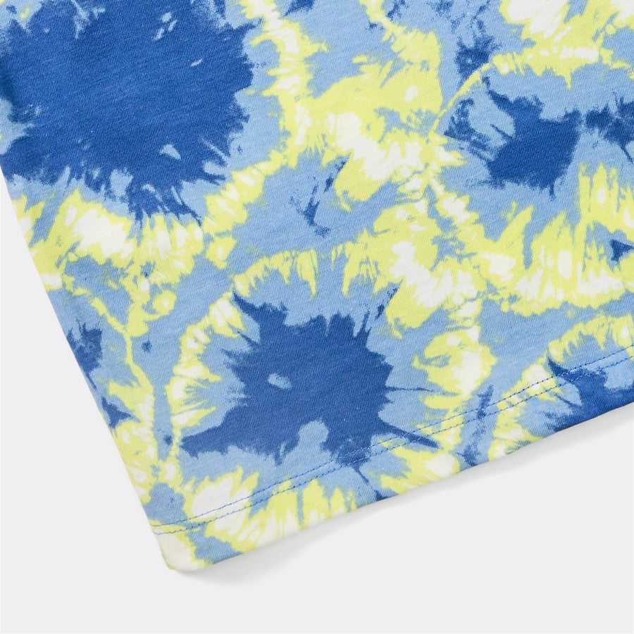 K-D Kids Tie Dye Print Tank - Blue & Green