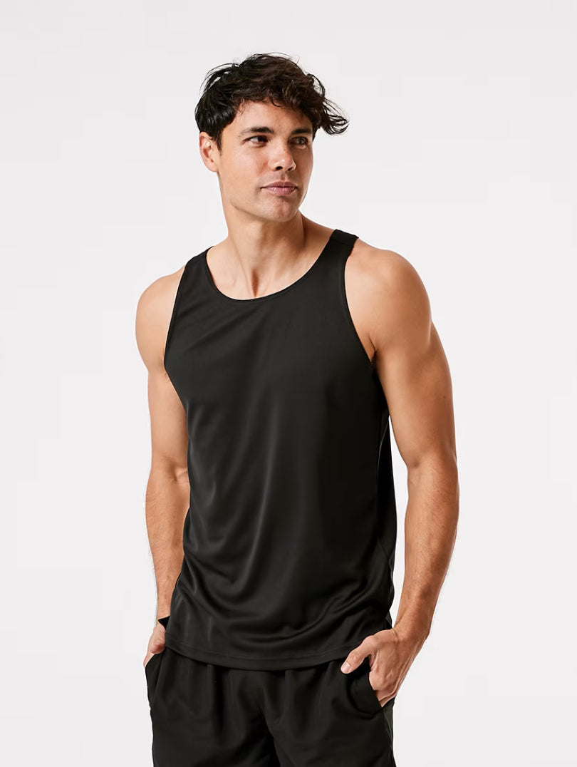 Active Mens Mesh Tank black