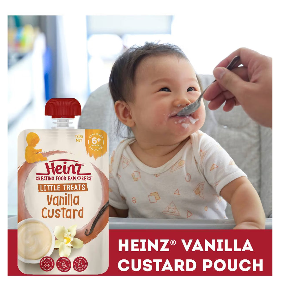 Heinz Baby Food 6+ Months Vanilla Custard 120g