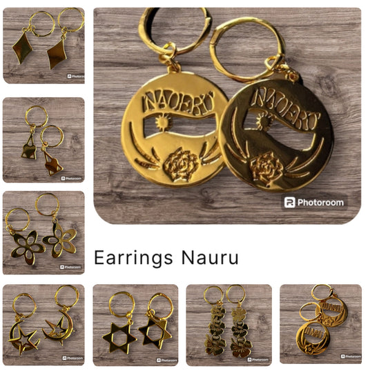 Tarawa gold earrings