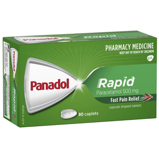 Panadol Rapid 80 Caplets sheet (10)