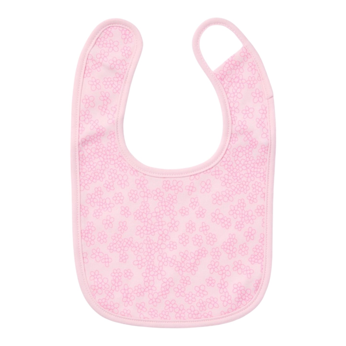 Dymples Baby Floral Print Newborn Bib 2 Pack - Pink - Size One Size