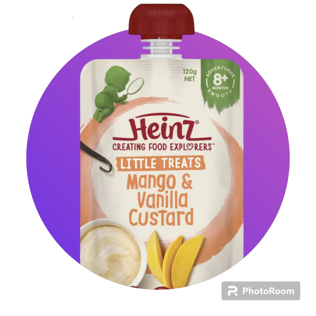 Heinz Mango & Vanilla Custard Baby Food Pouch 8+ Months 120g