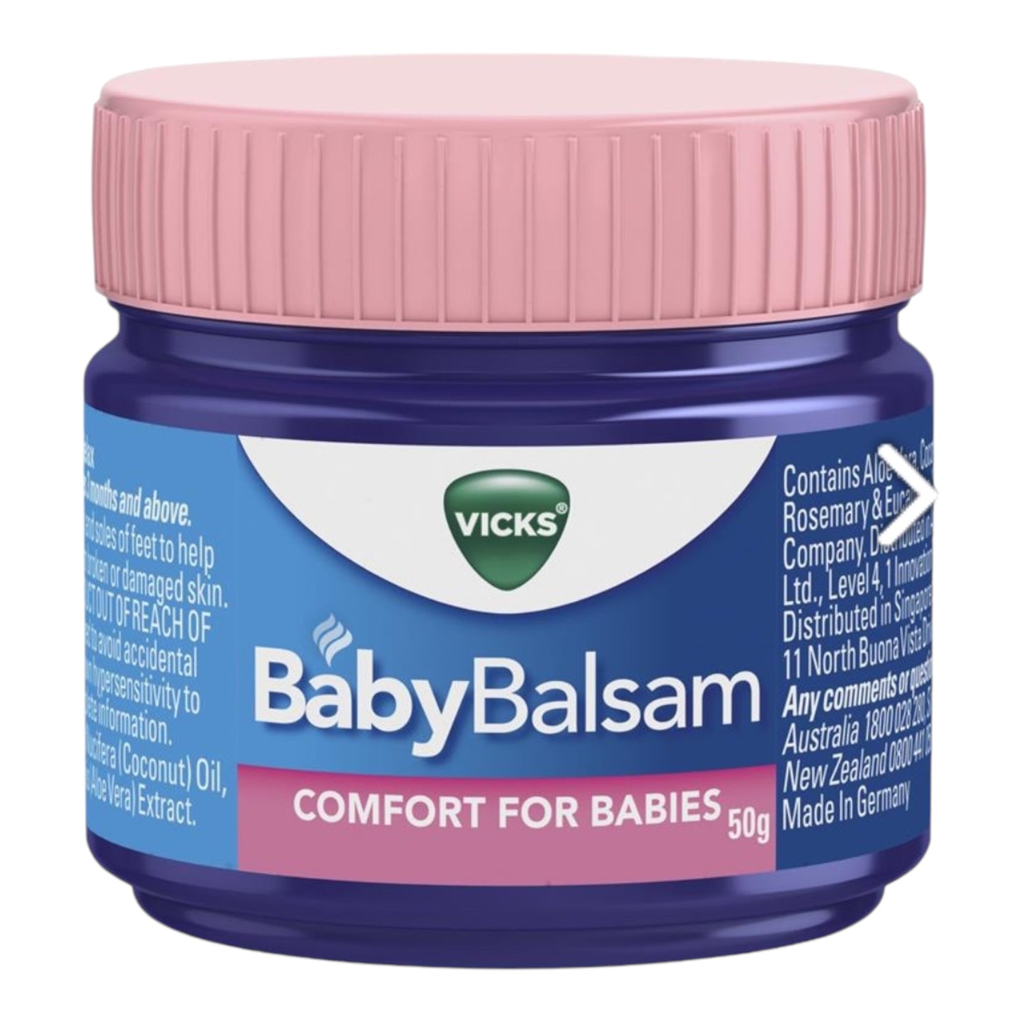 Vicks Baby Balsam Decongestant Chest Rub 50g