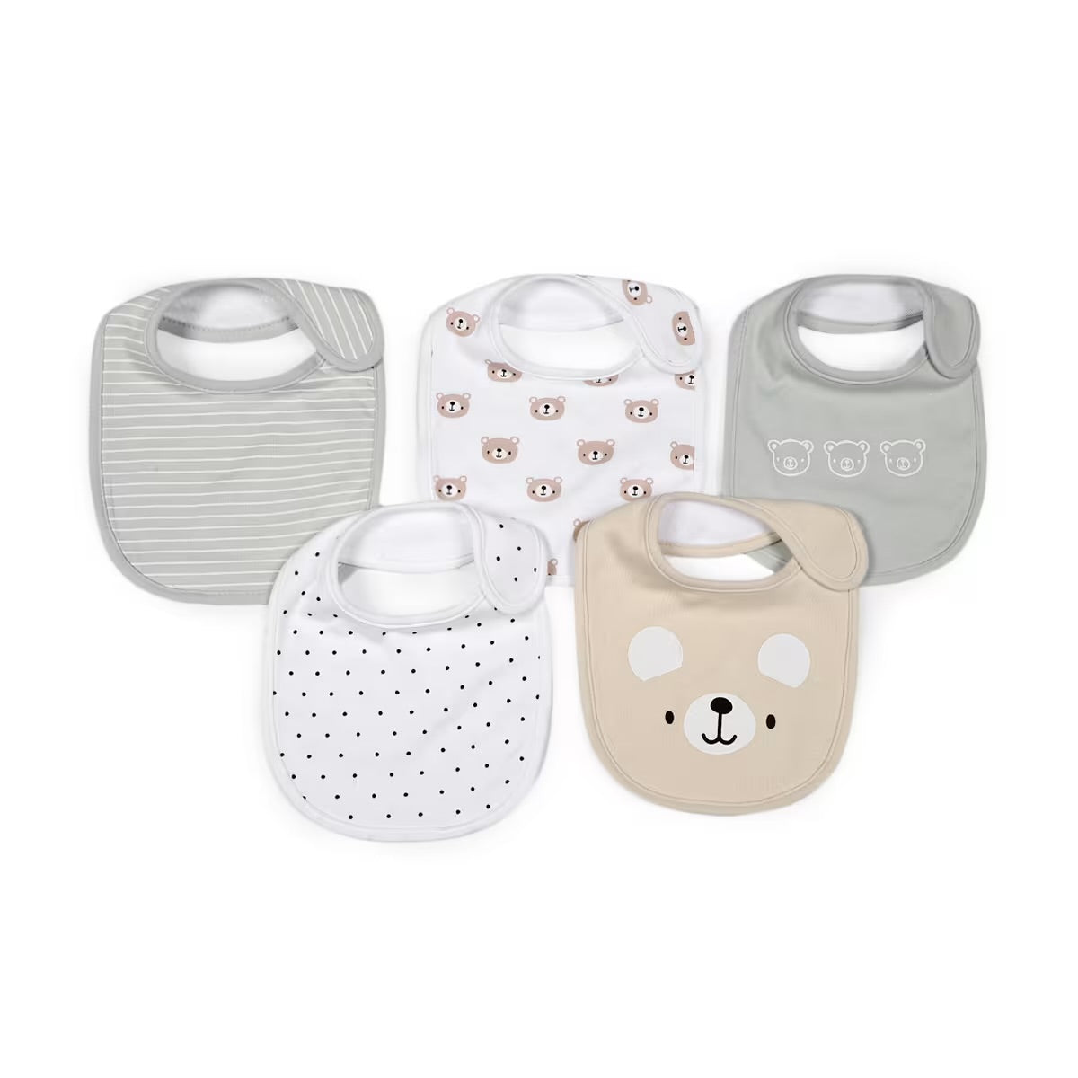 5 Pack Bibs - Bear