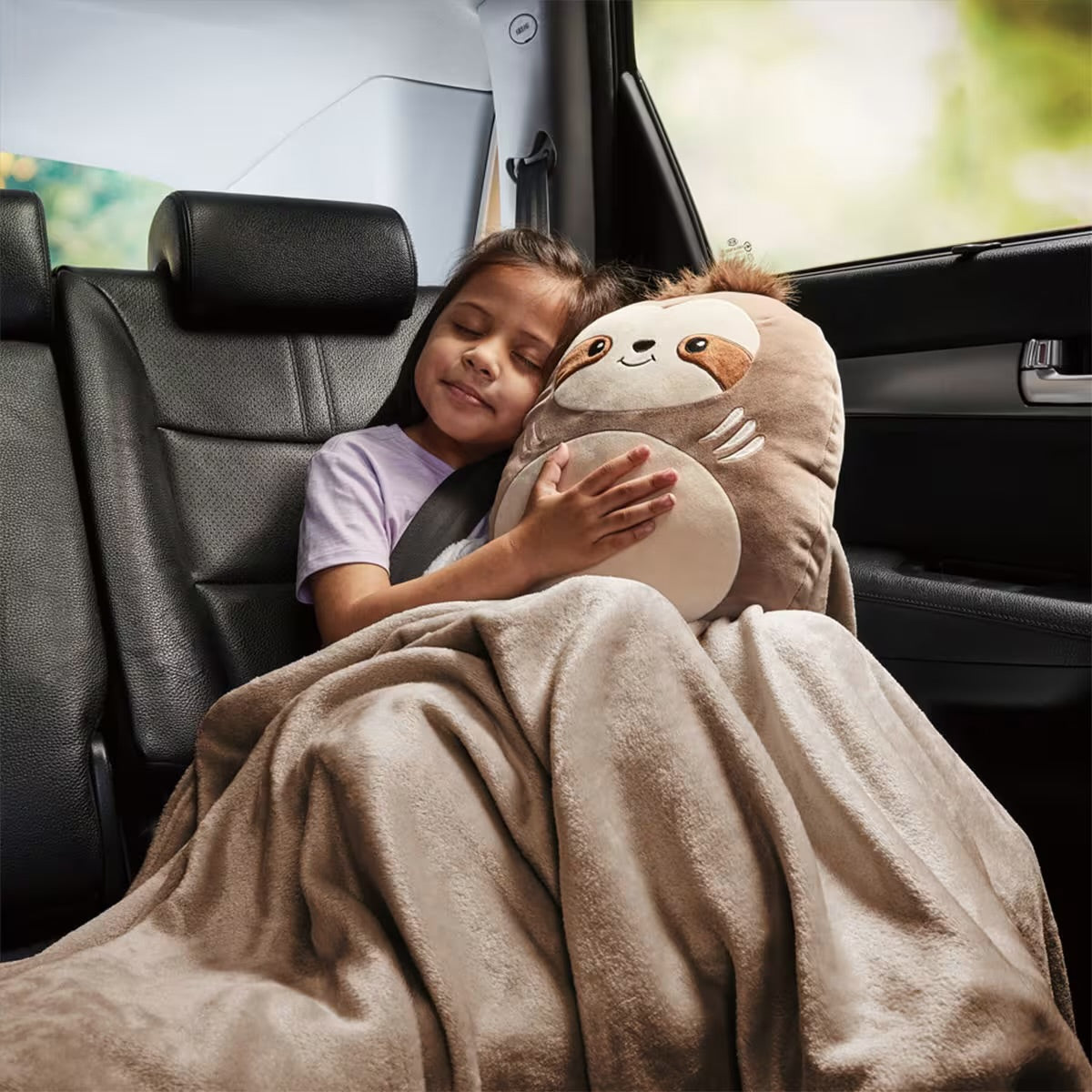 2-in-1 Sloth Travel Blanket and Pillow