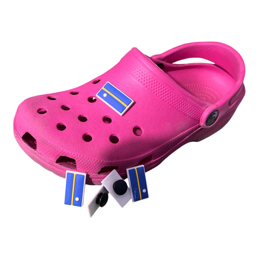 Nauru flag crocs charm