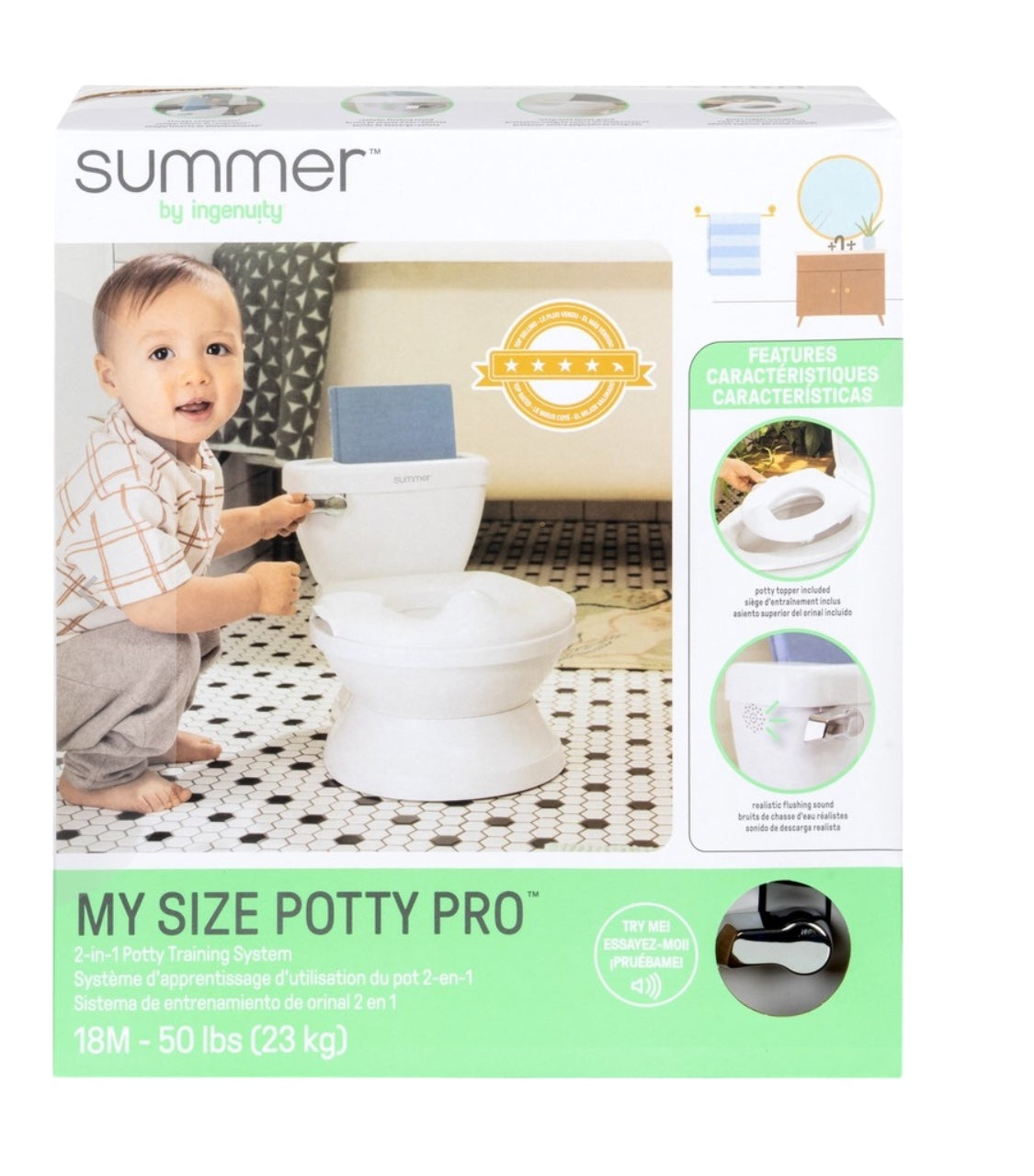 Summer by Ingenuity My Size Potty Pro - White