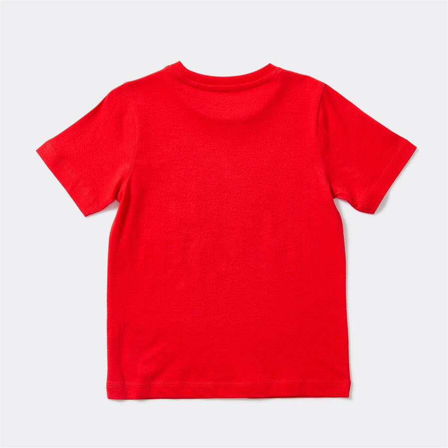 K-D Kids Hello Fun Print Tee - Red