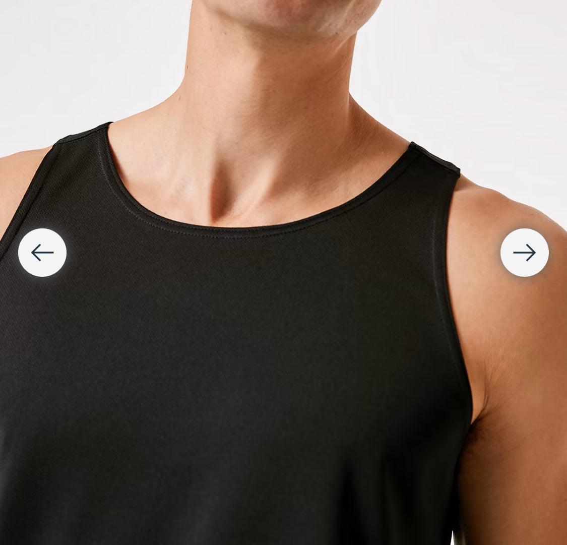 Active Mens Mesh Tank black