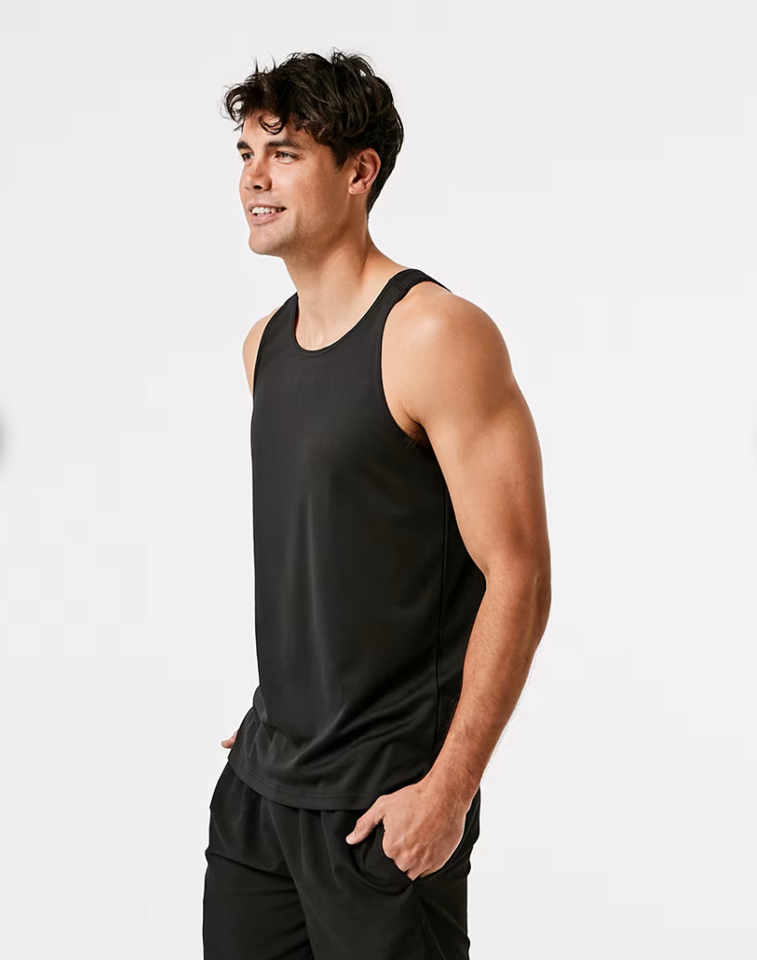 Active Mens Mesh Tank black