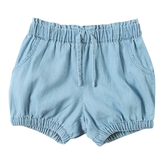 Woven Shorts- Chambray