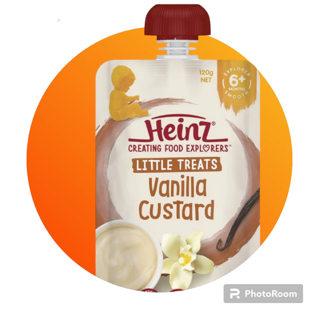 Heinz Baby Food 6+ Months Vanilla Custard 120g