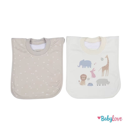 2 Pack Popover Bibs - Safari