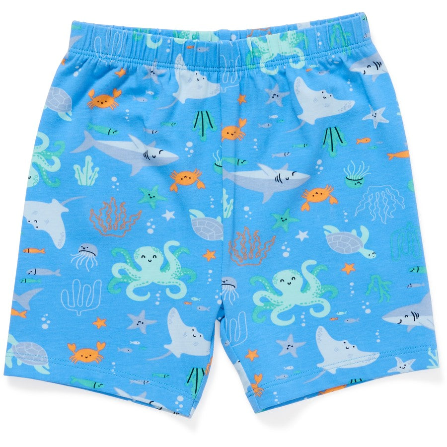 Dymples Baby Sea Creature Print Pyjama Set - Sea Spray