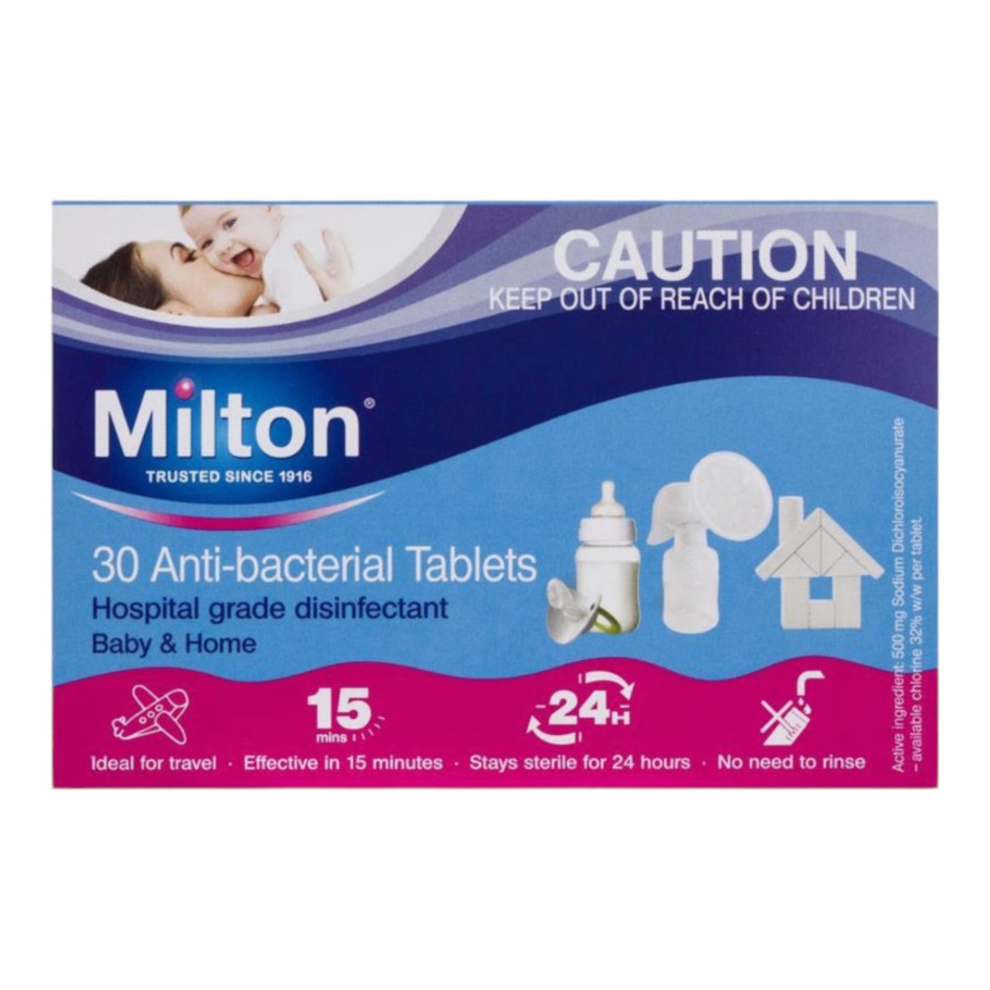 Milton Antibacterial 30 Tablets