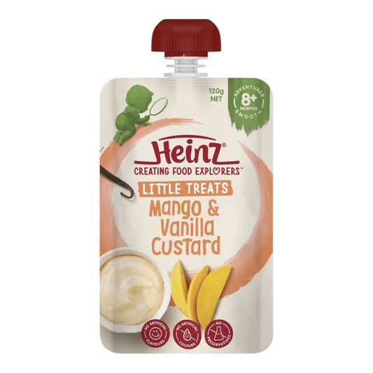 Heinz Mango & Vanilla Custard Baby Food Pouch 8+ Months 120g