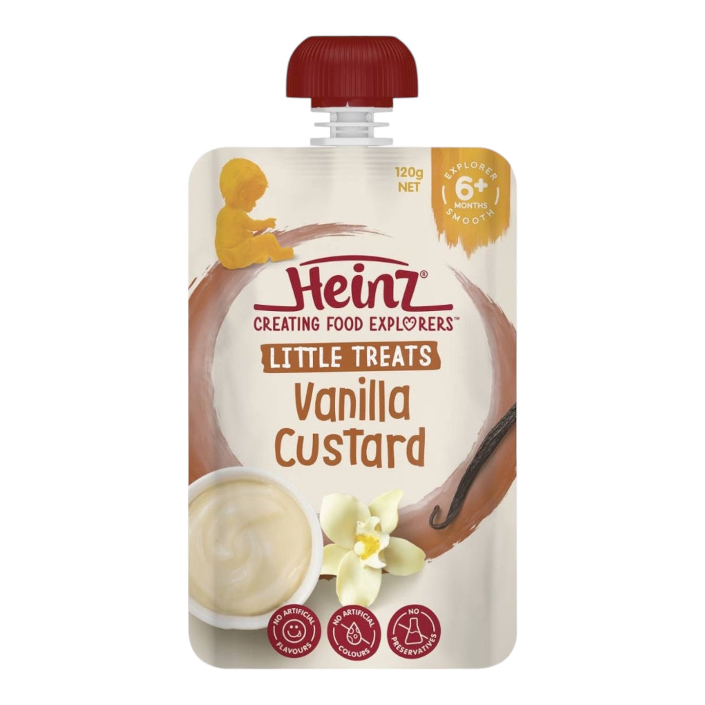 Heinz Baby Food 6+ Months Vanilla Custard 120g