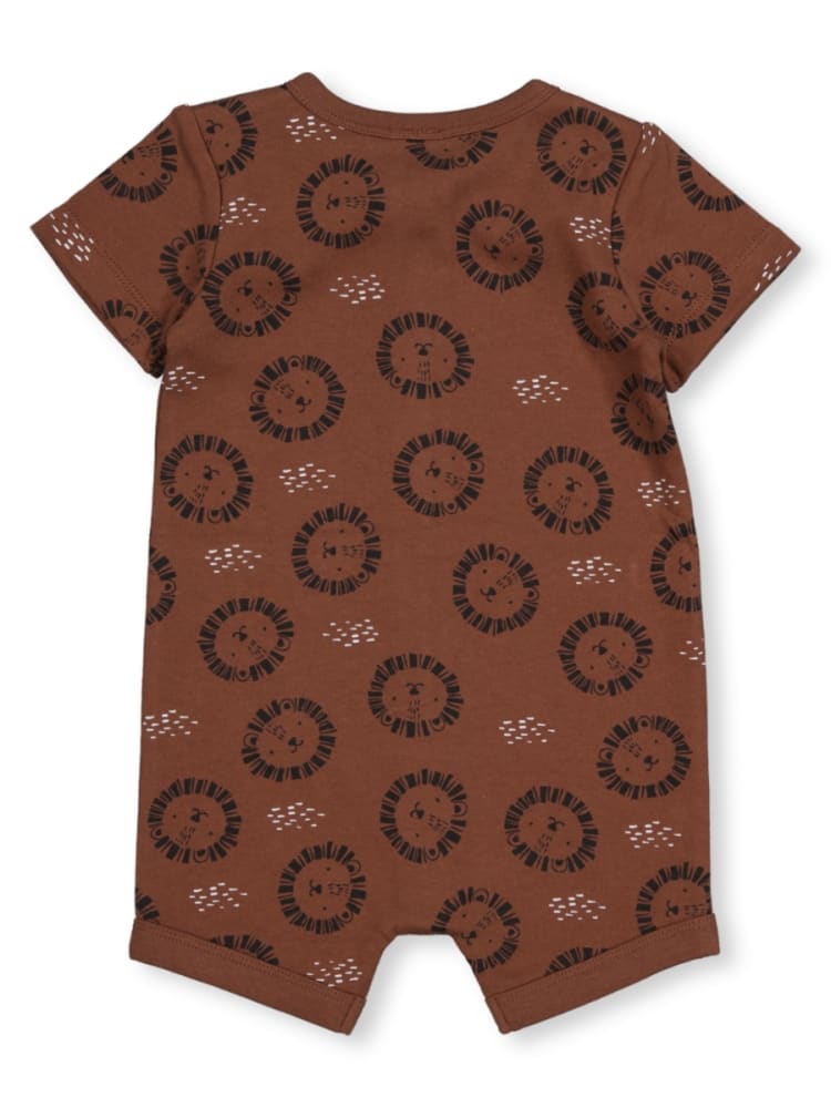 Baby Short Sleeve Zip Romper 6-12M