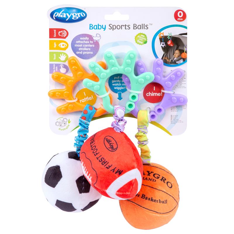 Playgro Baby Sports Ball Trio