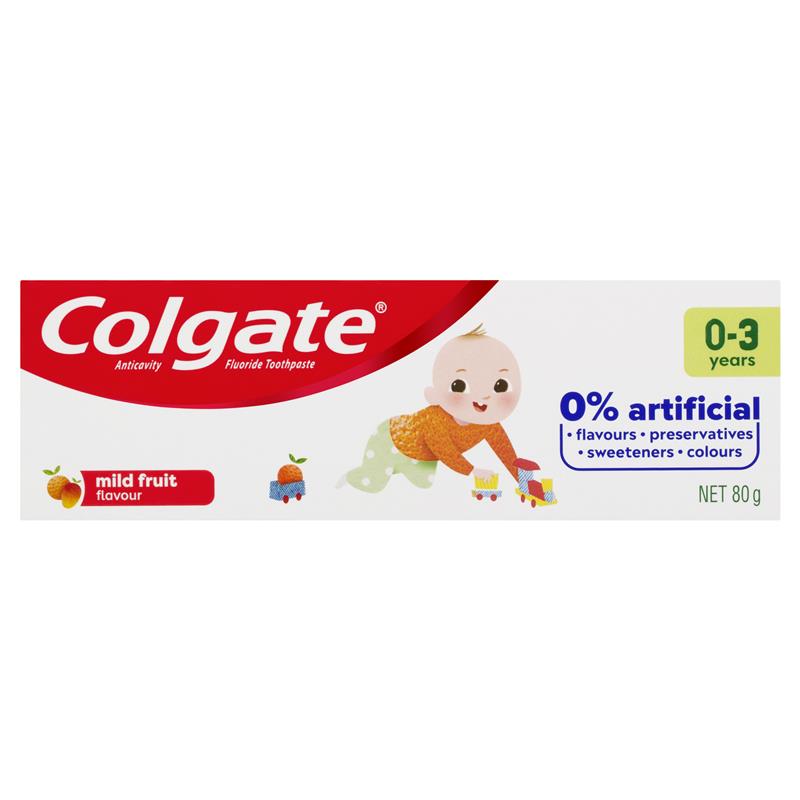 Colgate Toothpaste Kids Anticavity 0-3 Years Mild Fruit 80g