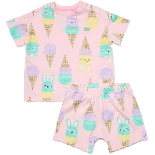 Dymples Baby Gelato Print Value Set - Pink