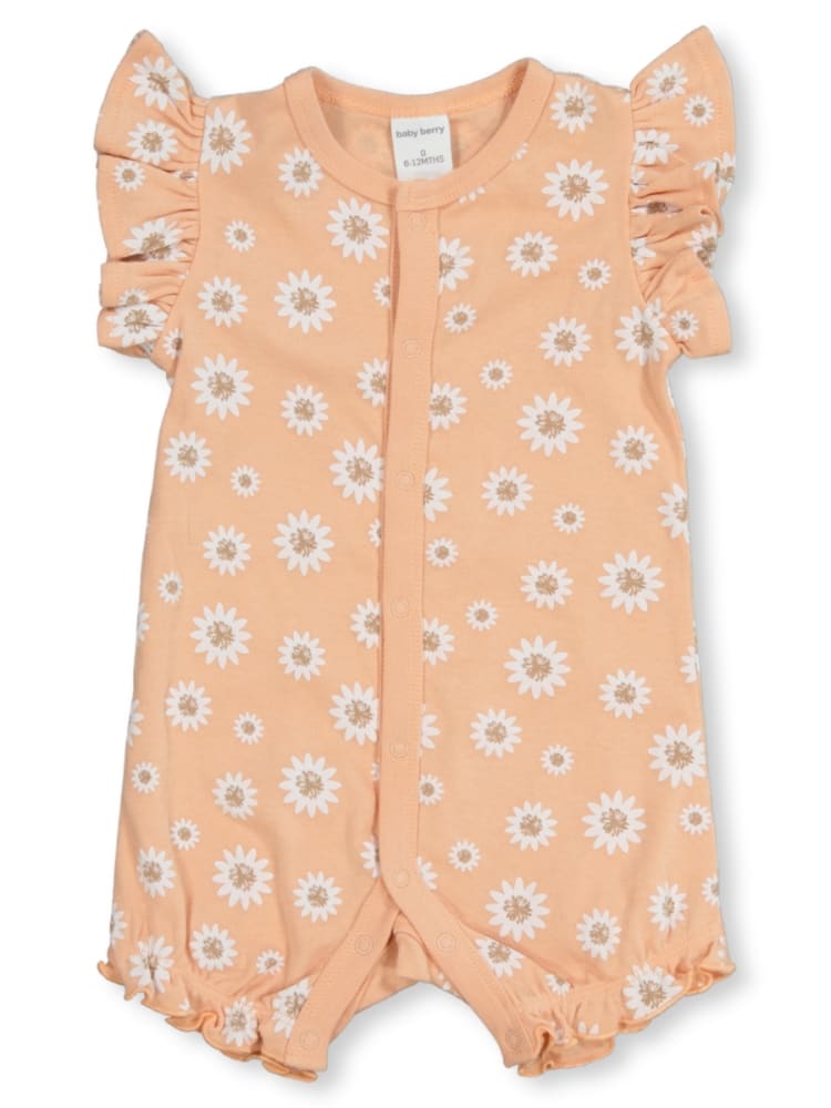 Baby Short Frill Sleeve Romper 6-12M