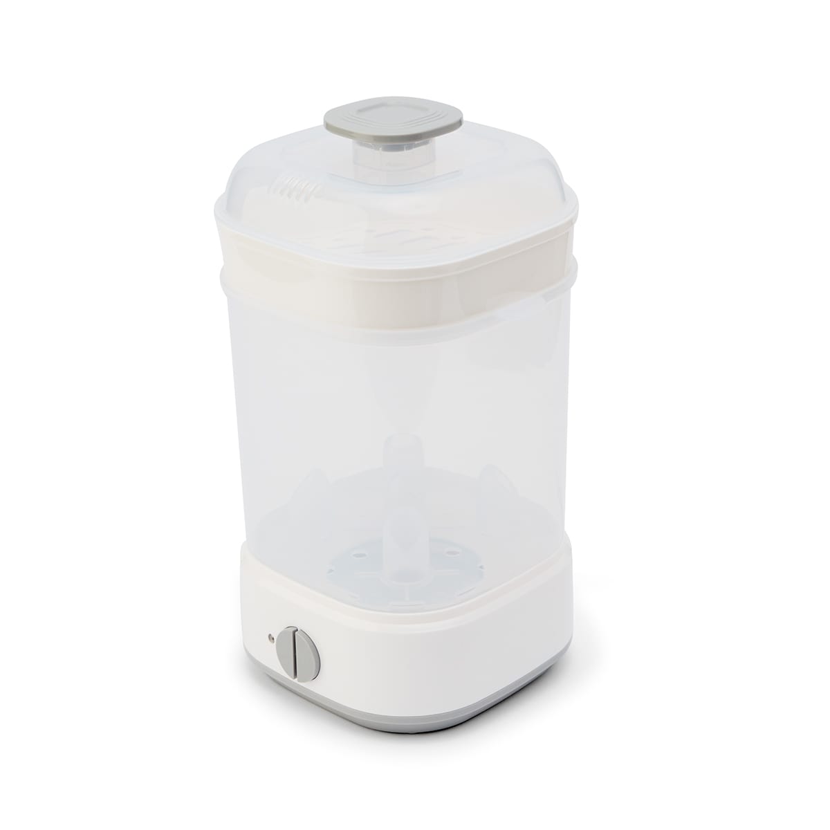 Electric Steam Bottle Steriliser - White and Grey