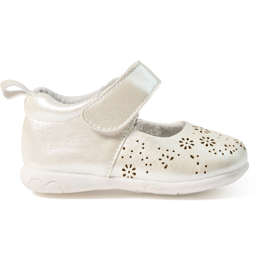 Dymples Baby Mary Jane Shoes - White