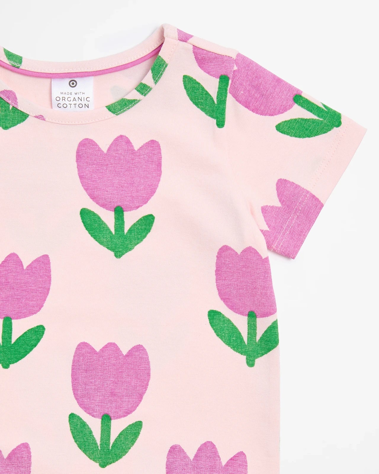 Baby Organic Cotton T-shirt - Tulips