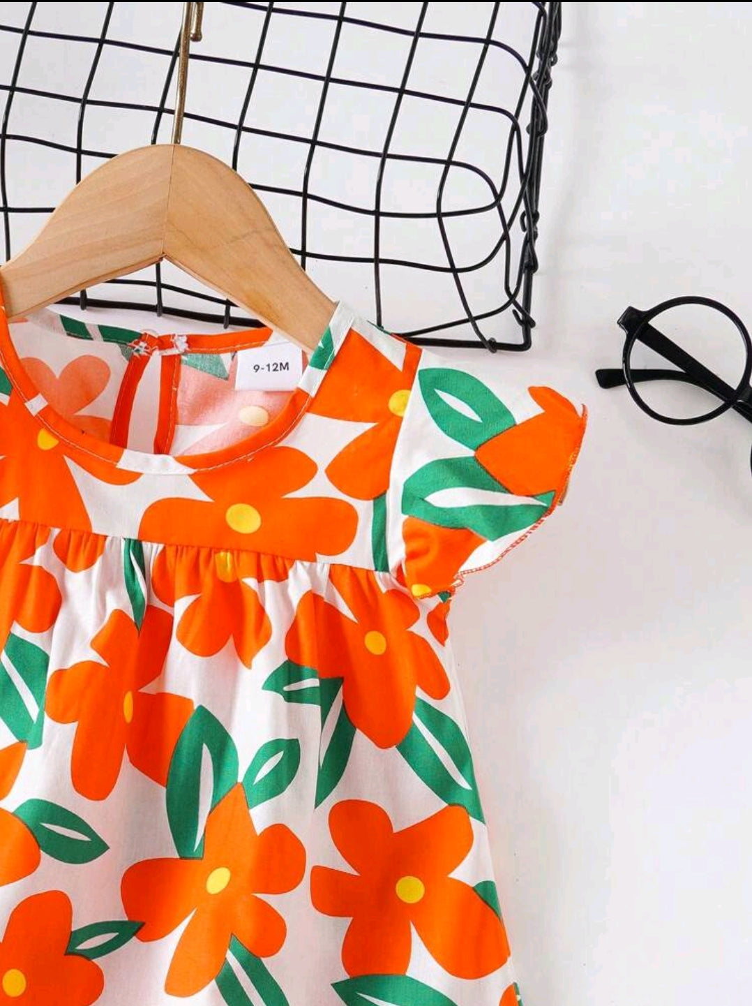 Baby Girl Flower Dress Baby Flying Sleeves Fashion Cute Princess Dress