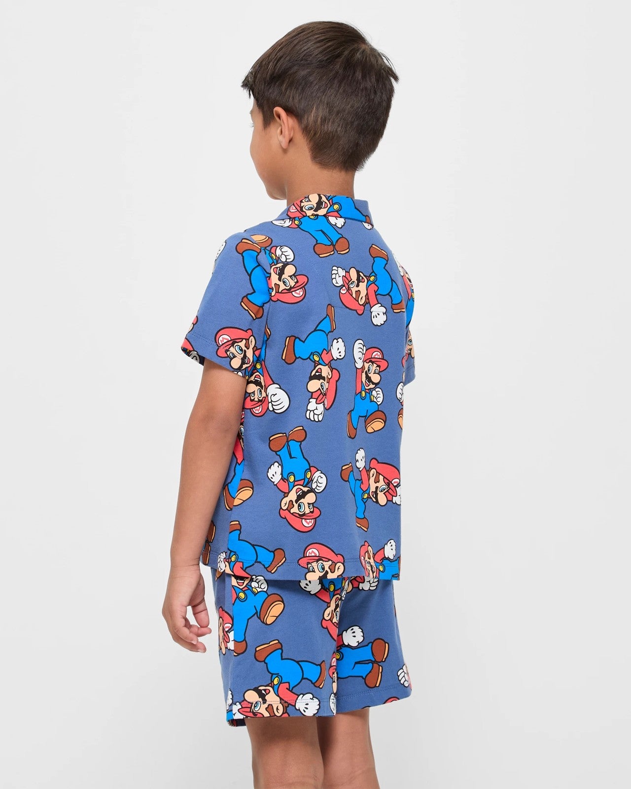 Super Mario Cotton Button Thru Pyjama Set