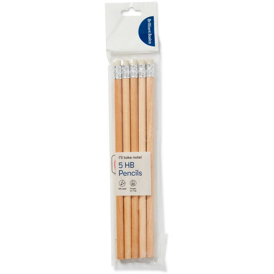 Brilliant Basics HB Pencils 5 Pack