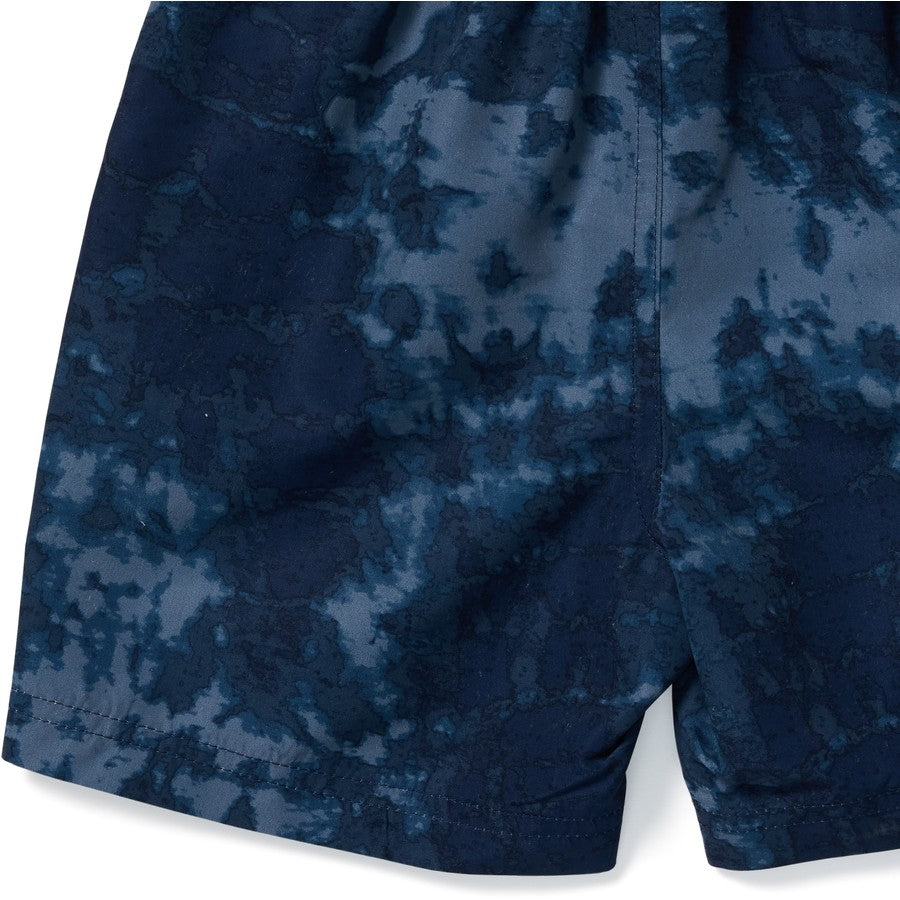 K-D Kids Print Board Shorts - Navy