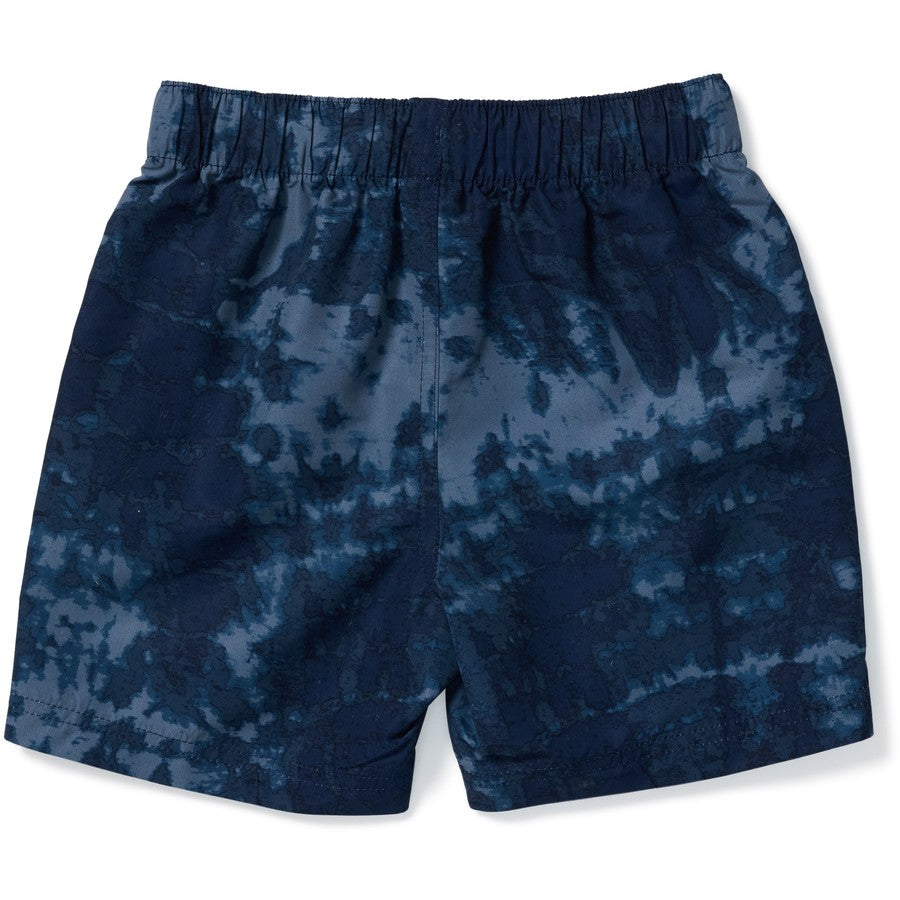 K-D Kids Print Board Shorts - Navy