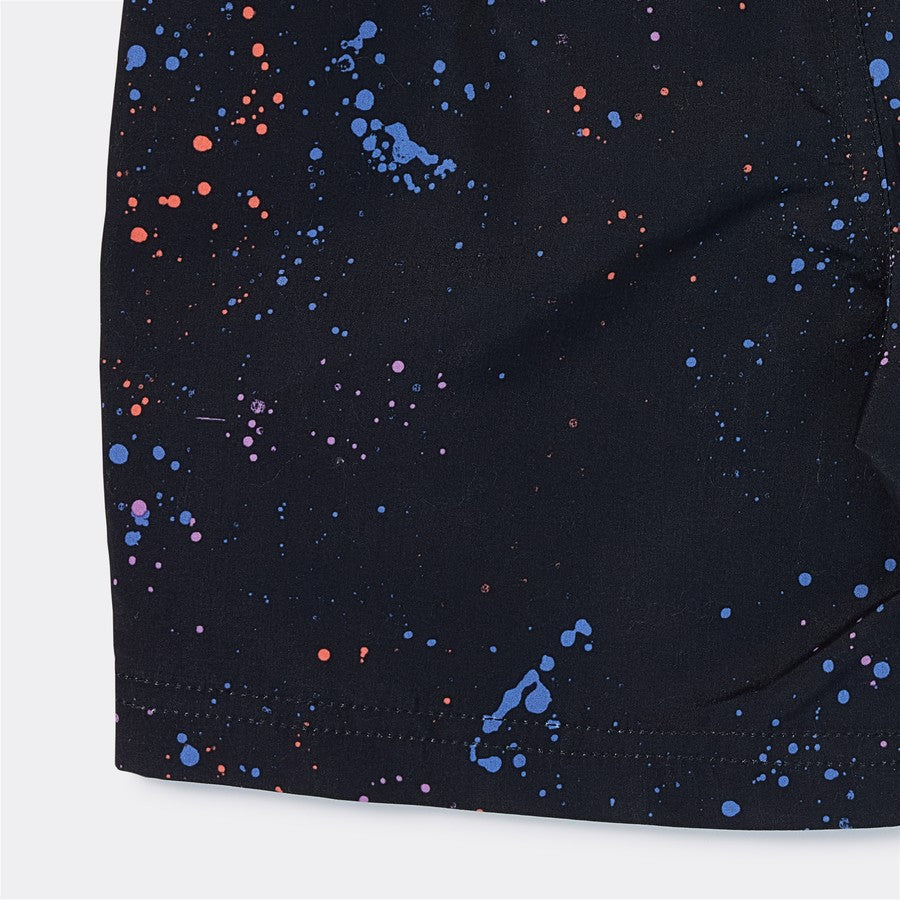 K-D Kids Splatter Print Board Shorts - Navy