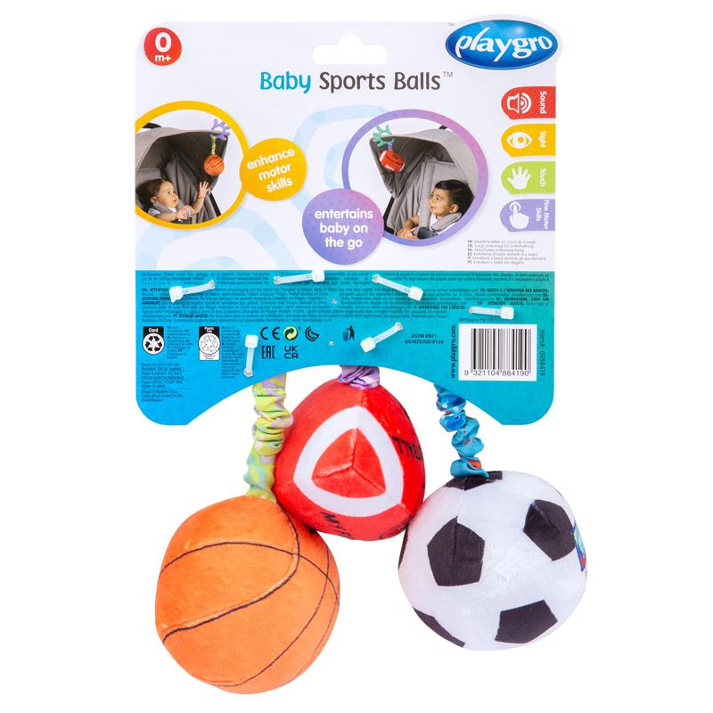 Playgro Baby Sports Ball Trio