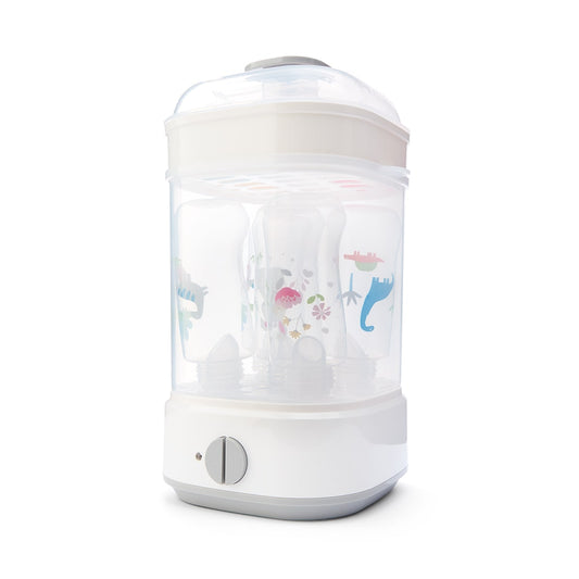 Electric Steam Bottle Steriliser - White and Grey