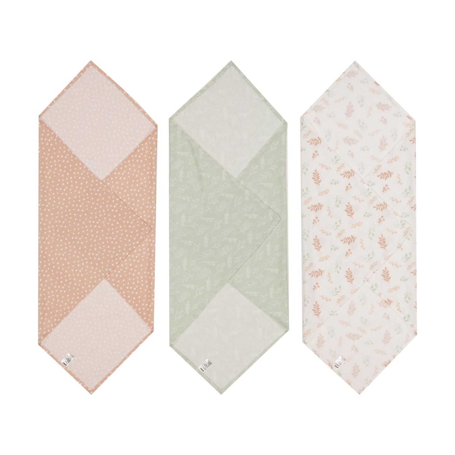 3 Pack Flannelette Wraps - Autumn