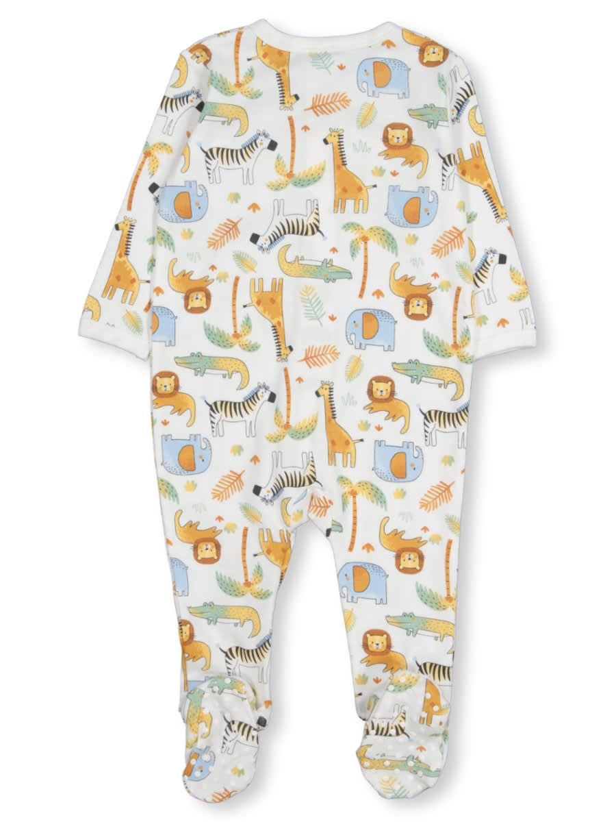 Baby Cotton 2-Way Zip Romper 0-3M