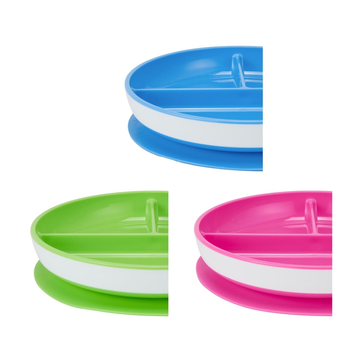 Suction Divided Plate - Assorted