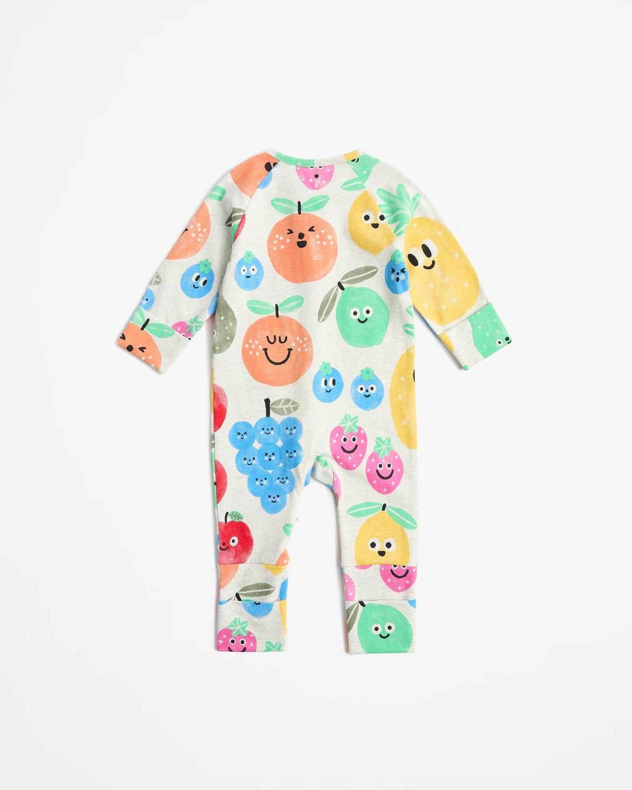 Baby Organic Cotton Footless Coverall - Fruits