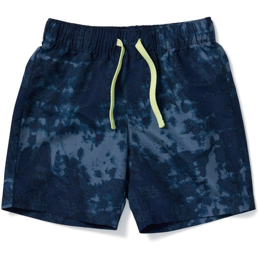 K-D Kids Print Board Shorts - Navy