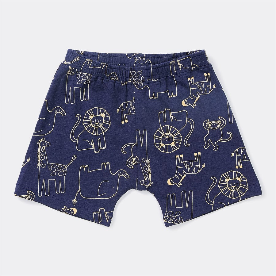 Dymples Baby Safari Print Set - Navy