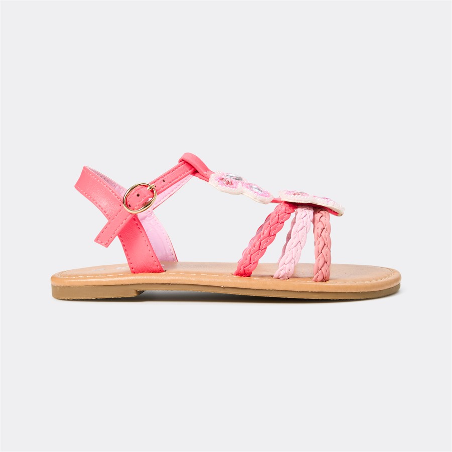 K-D Kids Jewel Sandals - Pink