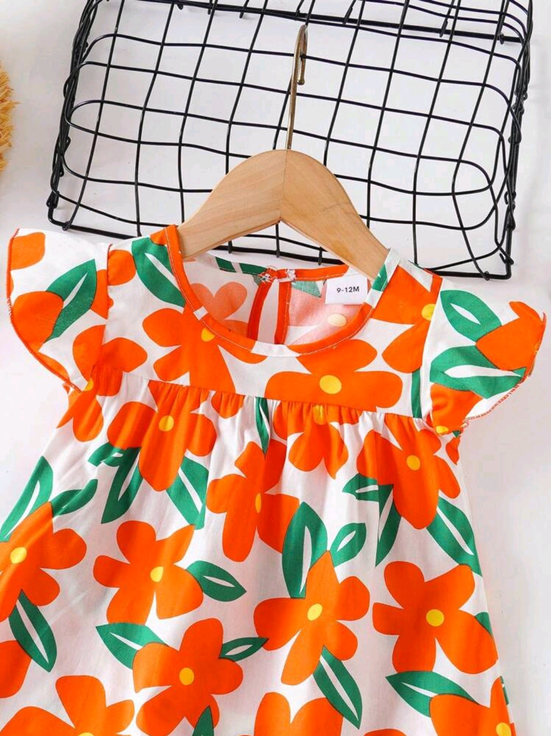 Baby Girl Flower Dress Baby Flying Sleeves Fashion Cute Princess Dress